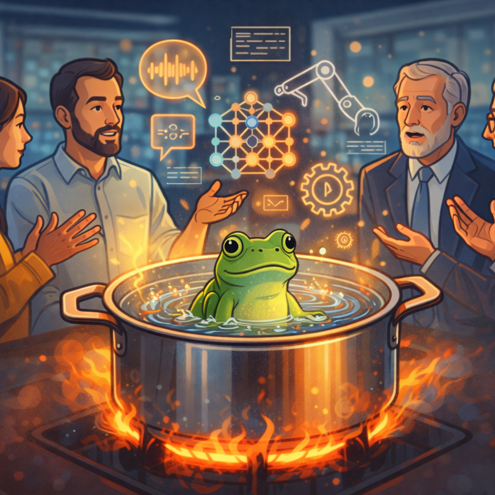 A metáfora do sapo na panela e a incorporação silenciosa da inteligência artificial