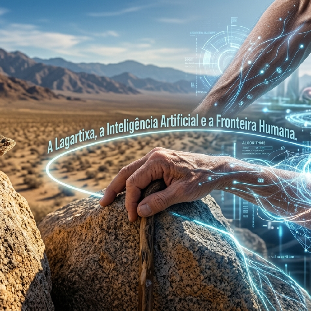 A Lagartixa, a Inteligência Artificial e a Fronteira Humana